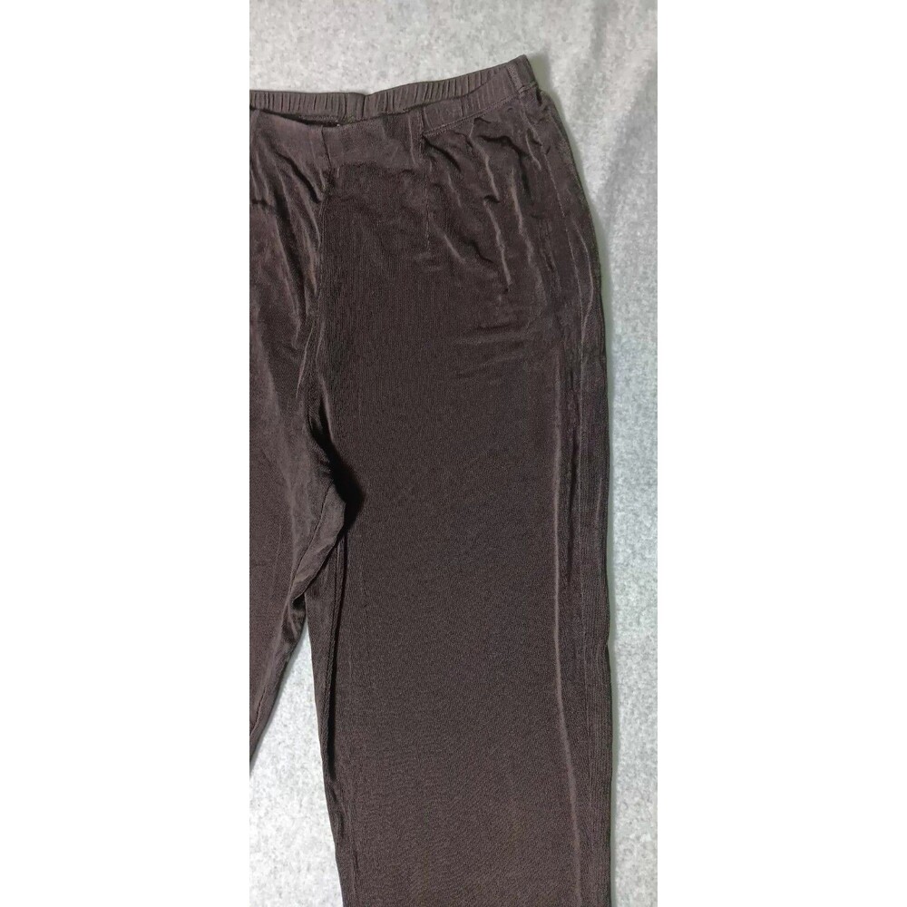Chicos Travelers Slinky Pants Womens Size 1 Chocolate Brown Travelers Collection - Picture 4 of 10